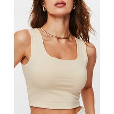 Кроп-топ VIANFASHION, размер M, светло-бежевый