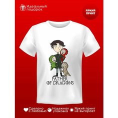 Футболка ФОТОСПРИНТ Для пап и мам, размер L, белый