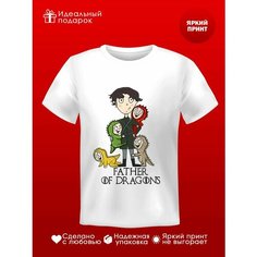 Футболка ФОТОСПРИНТ Для пап и мам, размер XL, белый