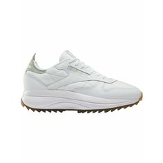 Кроссовки Reebok Classic Leather SP Extra, полнота F, размер 6,5 US, белый/зеленый/бежевый