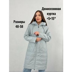 Куртка , размер 50(50-52), серо-голубой Нет бренда