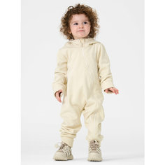 Комбинезон Happy Baby, открытая стопа, размер 56-62, молочный