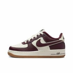 Кроссовки NIKE Air Force 1, размер Размер: 45 EU, 11 US, 29 СМ, бордовый