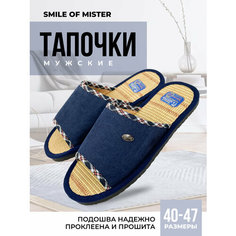Тапочки Smile of Mister Кэжуал, размер 42/43, синий