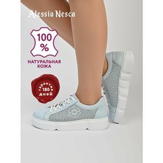 Полуботинки Alessio Nesca, размер 36, голубой