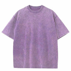 Футболка варенка oversize оверсайз, размер onesize 42-52, фиолетовый Istina