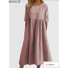 Платье MOOCIE Весна-лето 2024, размер XL, розовый