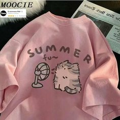 Футболка MOOCIE, размер 3X, рoзовый