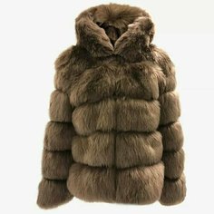 Шуба MOOCIE, размер XXL, коричневый