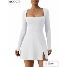 Платье MOOCIE Весна-лето 2024, размер XL, белый