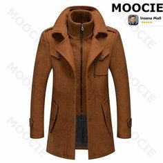Пальто MOOCIE, размер L, коричневый
