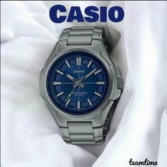 Наручные часы CASIO, серебряный, синий