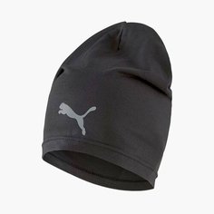 Шапка бини PUMA Slouchy Running Beanie для мужчин и женщин, размер Senior, черный