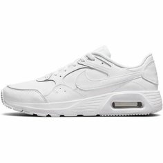 Кроссовки NIKE Air Max SC Leather, полнота F (EU)/ на среднюю стопу, размер 9 US, белый