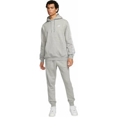 Костюм спортивный NIKE M NK CLUB FLC GX HD TRK SUIT, размер L, серый