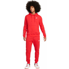 Костюм спортивный NIKE M NK CLUB FLC GX HD TRK SUIT, размер L, красный