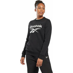 Свитшот Reebok Identity Big Logo Fleece Crew W, размер M, , чёрный
