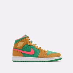 Кроссовки Jordan Air Jordan 1 Mid SE, размер 11,5US, зеленый