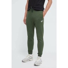 Брюки спортивные Reebok Identity French Terry Joggers, размер XS, зелёный