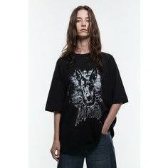 Футболка Befree Rock, размер XL/170, черный принт