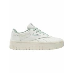 Кеды Reebok Court Advance Surge W, полнота F, размер 6,5 US, бежевый/зеленый