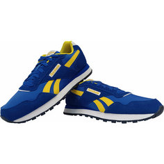 Кроссовки Reebok Glide, полнота F (EU)/ на среднюю стопу, размер 6 US, синий/желтый/белый