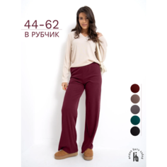 Брюки клеш IHOMELUX, размер 56-58, бордовый