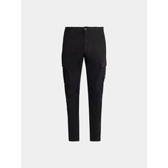 Брюки карго C.P. COMPANY Stretch Sateen Cargo, размер 48, чёрный