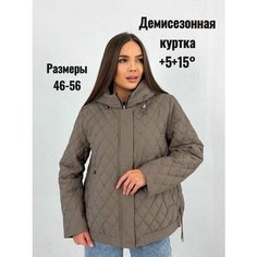 Куртка , размер 52(52-54), коричневый Нет бренда