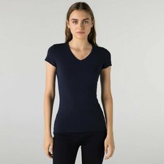 Футболка LACOSTE, размер T34, темно-синий