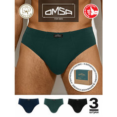 Трусы Omsa, комплект из 3 шт., размер 2XL, мультиколор