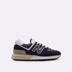 Кроссовки New Balance 574, полнота B (US)/ на среднюю стопу, размер 45 EU (29 cm), черный, синий