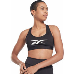 Топ спортивный Reebok Lux Vector Racer Sports Bra W, размер 2XS, черный