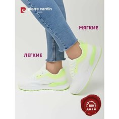 Кроссовки Pierre Cardin, полнота G (EU)/ на среднюю и широкую стопу, размер 39, белый