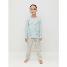 Пижама crockid К 1541/пастельно-голубой,весенний сад, размер 72/140, голубой
