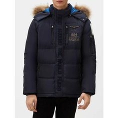 Пуховик Aircraft, размер 52, темно-синий