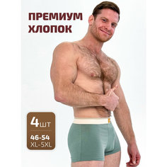 Трусы Ebro & Tsis, комплект из 4 шт., размер 2XL, черный