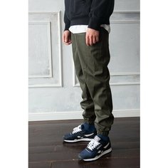 Брюки джоггеры BLK CROWN camp, размер XXXL, олива