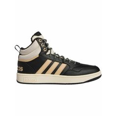 Кеды adidas Hoops 3.0 Mid Wtr, полнота F, размер 7,5 UK, черный