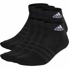 Носки adidas Cushioned Sportswear Ankle Socks 6 Pairs, комплект, 6 пар, размер S, черный/белый