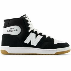 Кеды New Balance 480, полнота F, размер 6 US, белый/черный