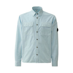 Рубашка C.P. COMPANY Gabardine Pockets Shirt, размер XXXL, голубой