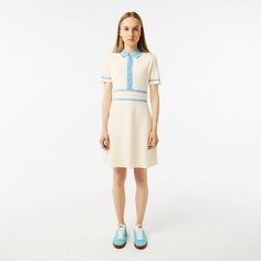 Платье LACOSTE, размер T42, белый/голубой