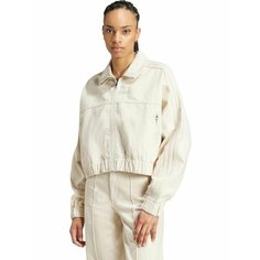 Джинсовая куртка adidas Premium Essentials Denim Track Top, размер XS INT, бежевый