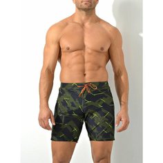 Шорты для плавания Империя белья Плавательные шорты PW SOLID BOARDSHORT, размер 52, черный, оранжевый, хаки