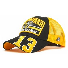 Бейсболка Atributika & Club Pittsburgh Penguins для мужчин и женщин, размер 55-58, желтый