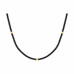 Колье Diamant online, красное золото, 585 проба, шпинель, длина 40 см., черный