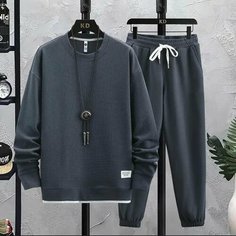 Костюм спортивный , размер 4XL, серый Нет бренда