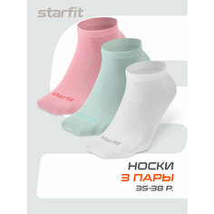 Носки Starfit, комплект, 3 пары, размер 35/38, мультиколор №2