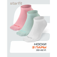 Носки Starfit, комплект, 3 пары, размер 39/42, мультиколор №2